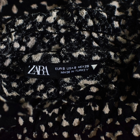 Zara Polka Dot Drop Waist Dress Size S - Picture 6 of 6